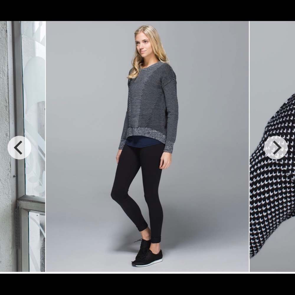 Lululemon yogi crew beck merino wool sweater, sz 4
